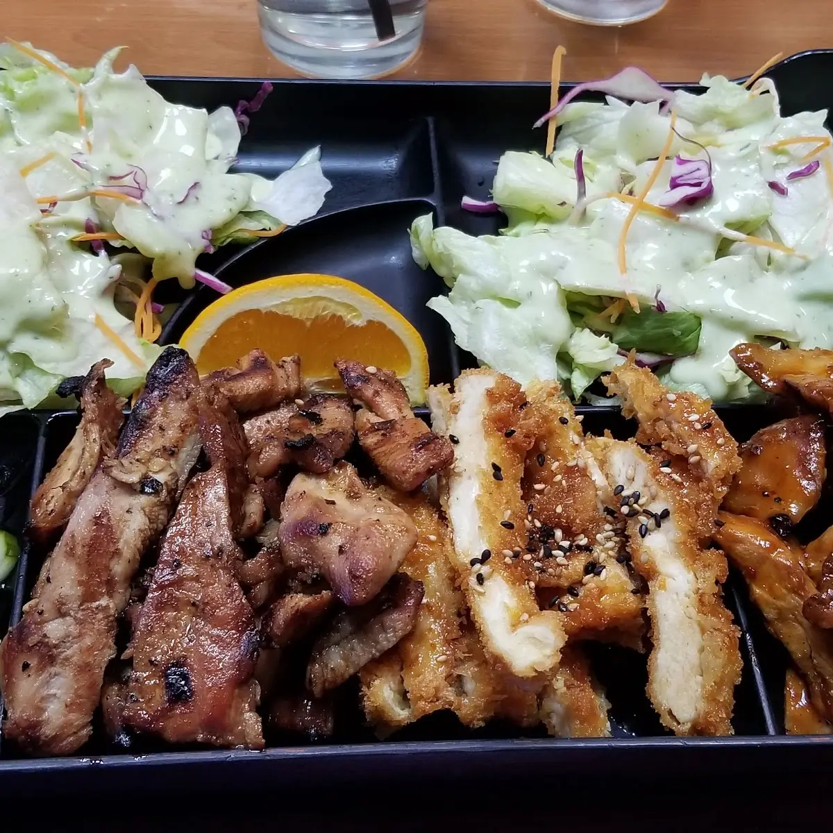 Triple Chicken Bento Box