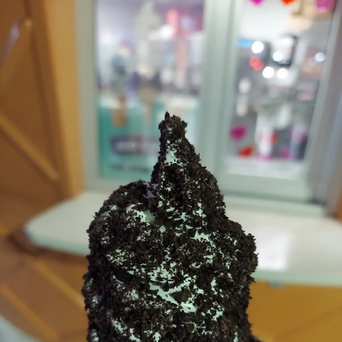 Vanilla Soft Serve Ice Cream on Small Waffle Cone