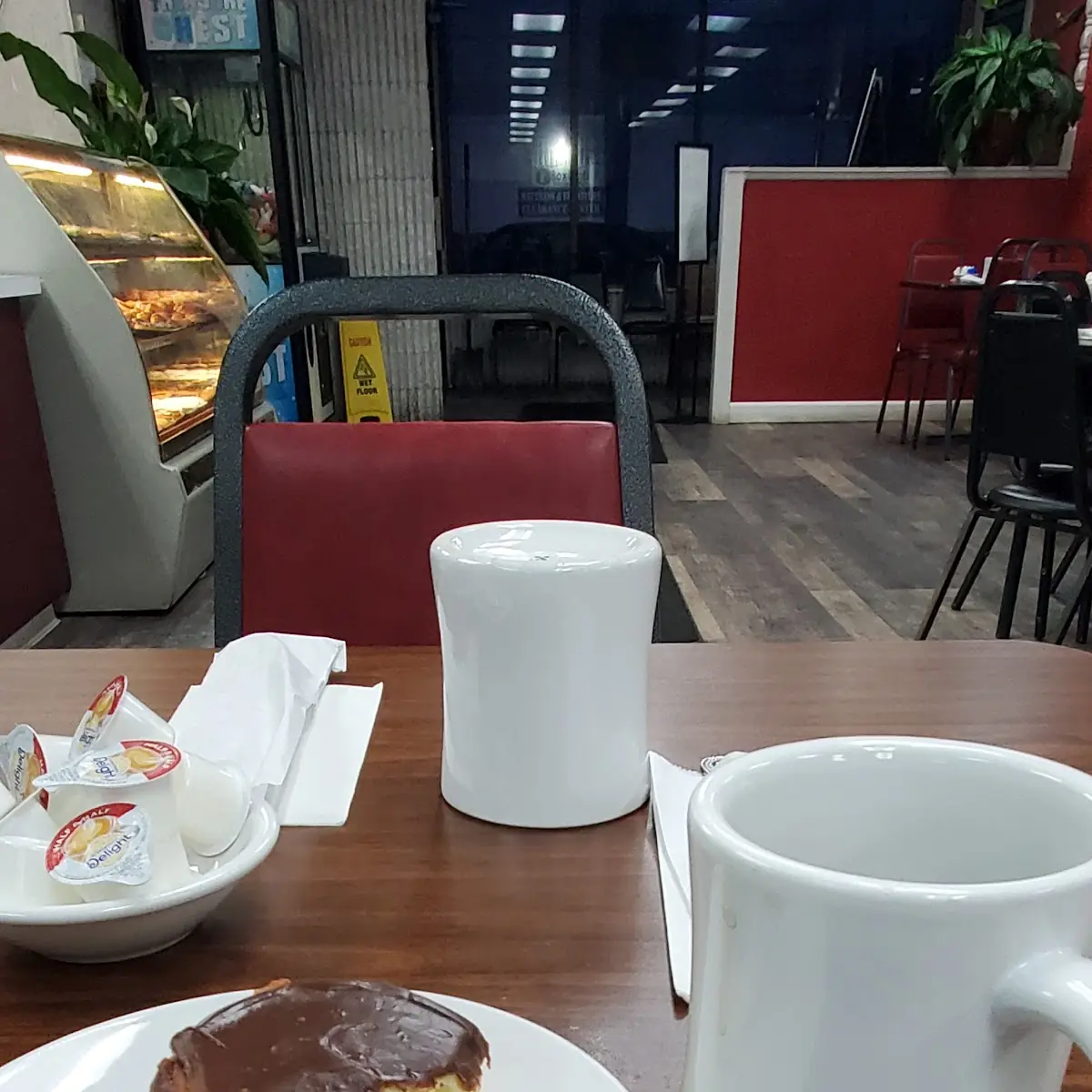 Is Fresh Boston Cream Donut with Coffee