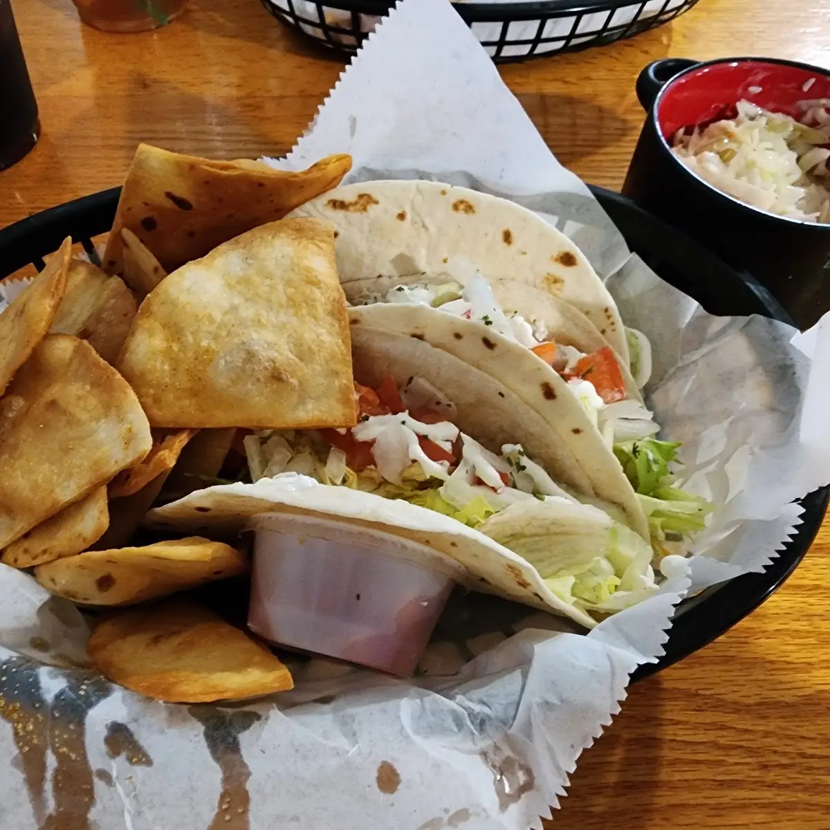 Three Tacos with Chips & Salsa