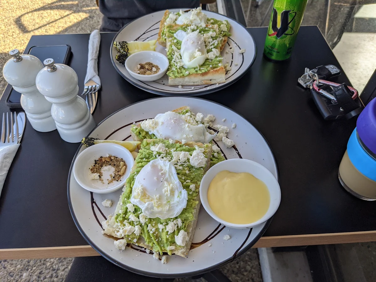 Avocado Smash Fetta and Eggs, Frontier Coffee House