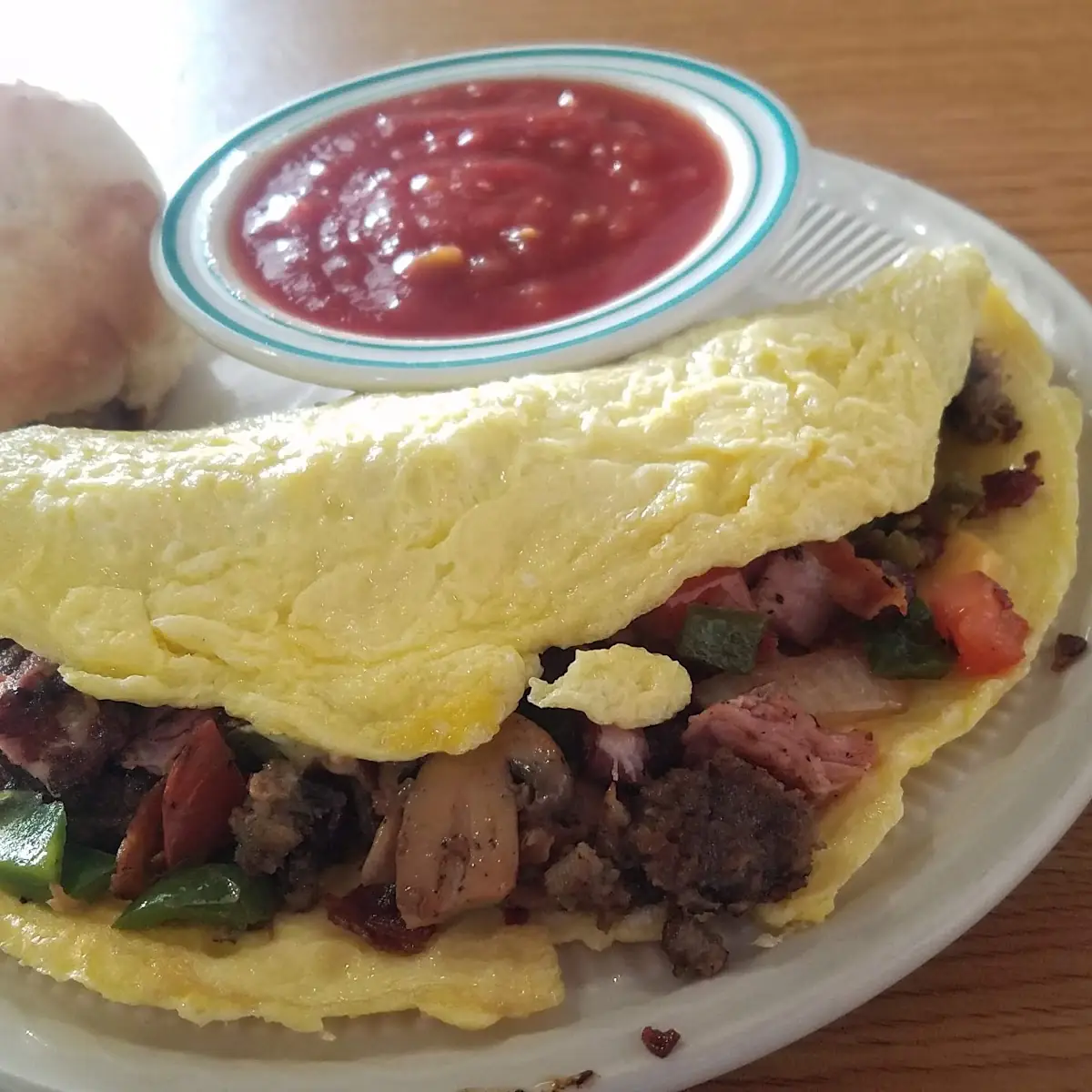 3 Egg Cheese Omelet with Sausage