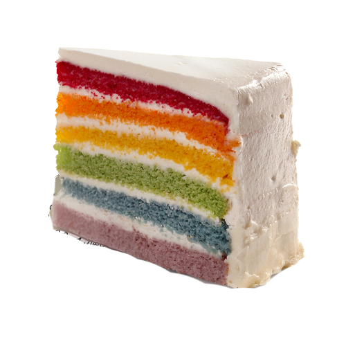Rainbow Burst Cake