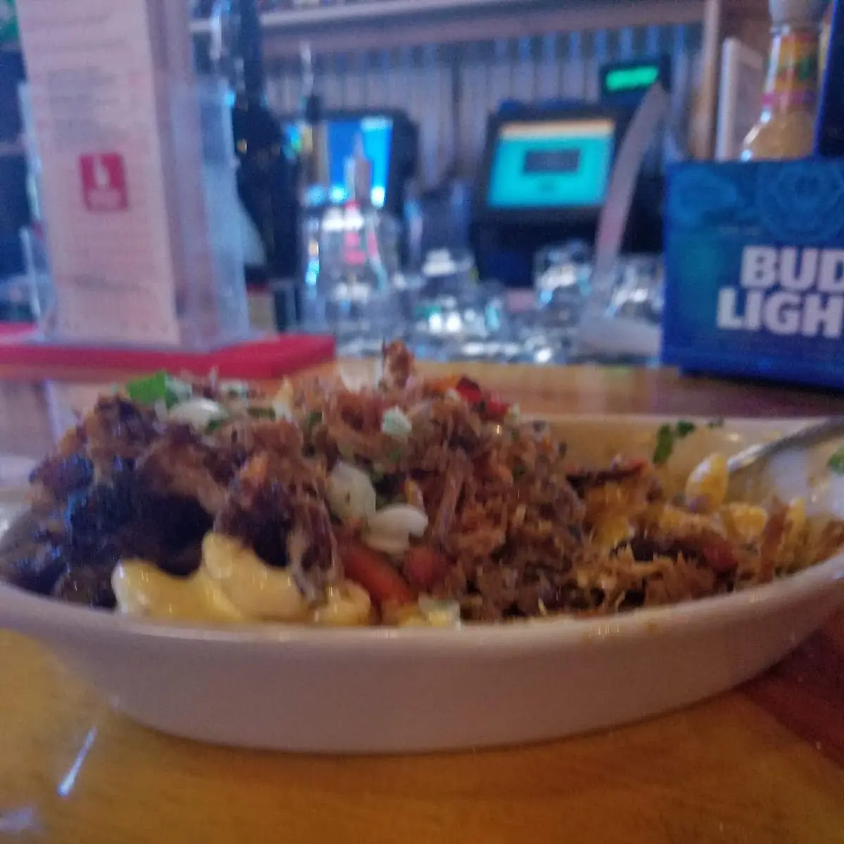 Pulled Pork Dirty Mac and Cheese