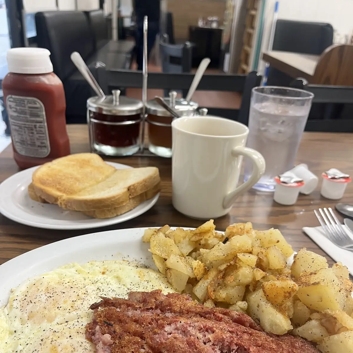 Our Own Corned Beef Hash and 2 Eggs