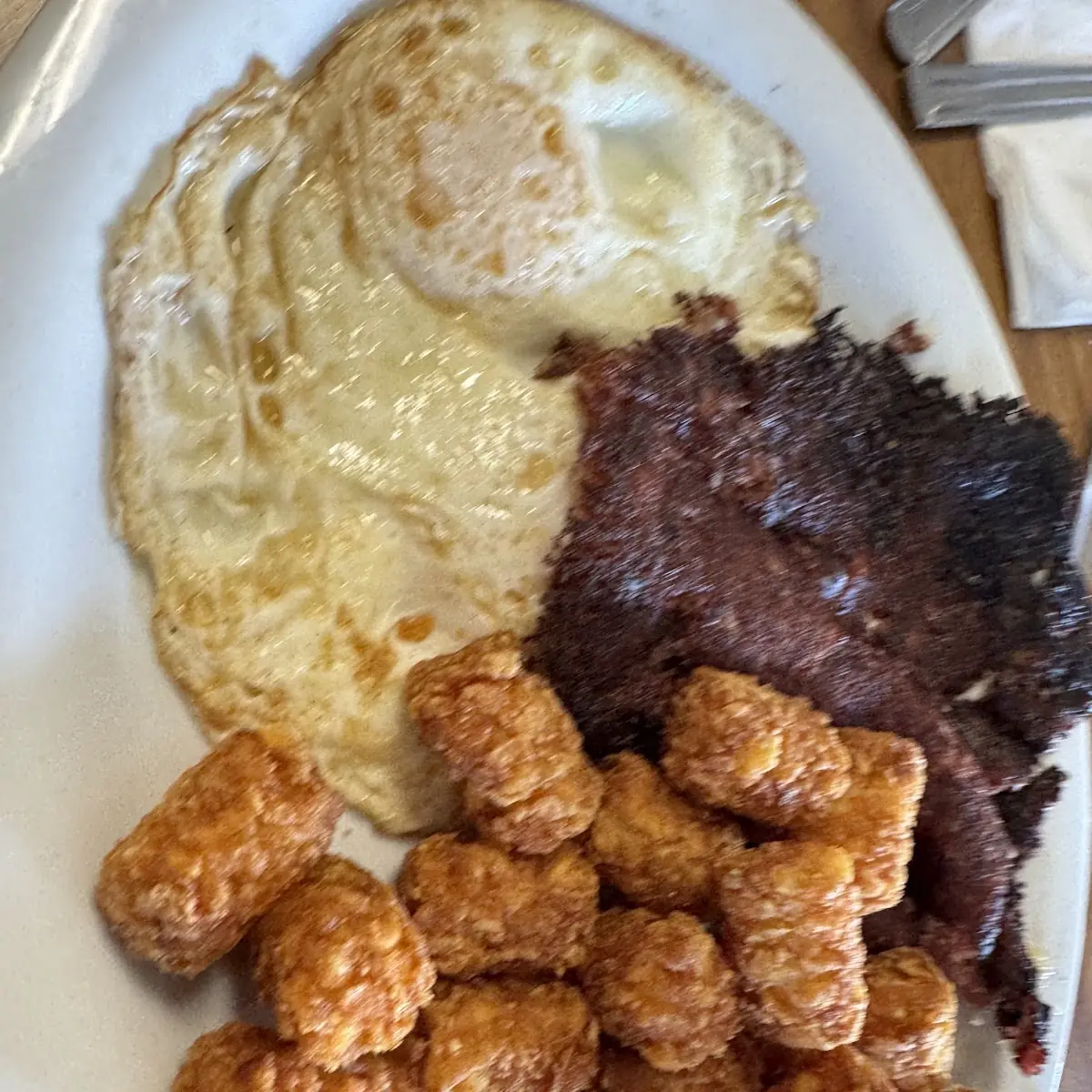 Well Done Corn Beef Hash with Well Done Tater Tots