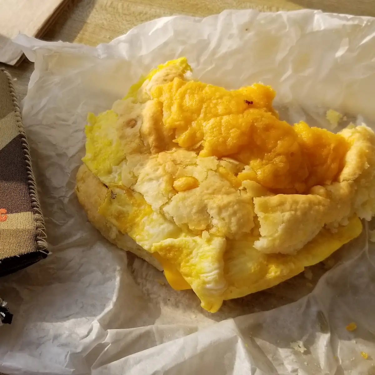 Sausage Egg Cheese in Cheddar Biscuit