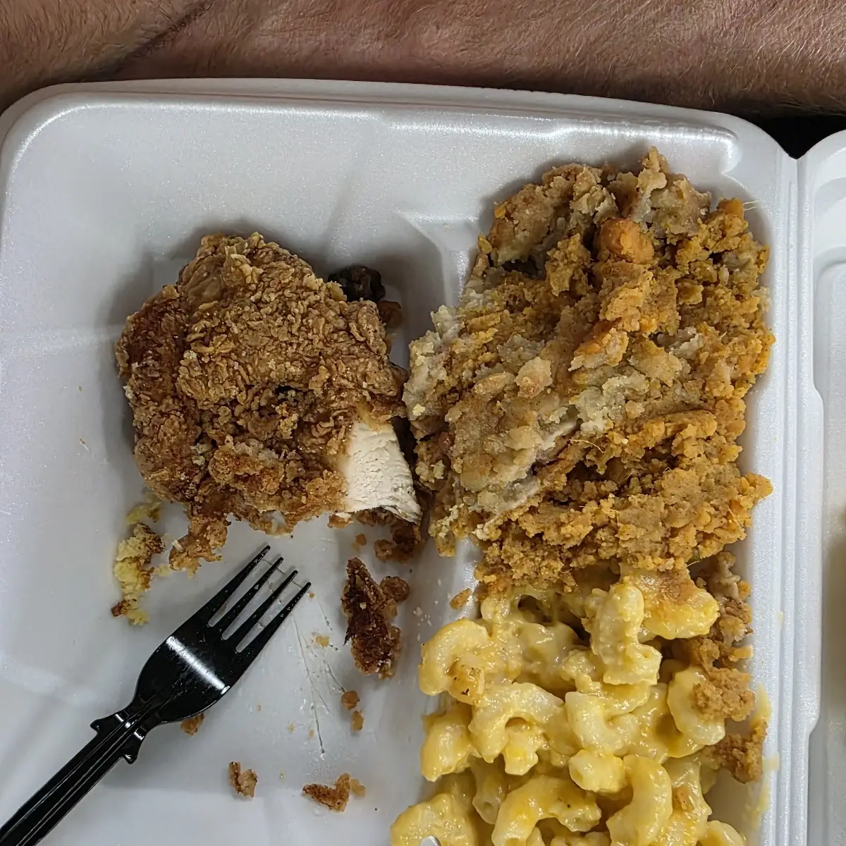 Fried Chicken Mac and Cheese Sweet Potato