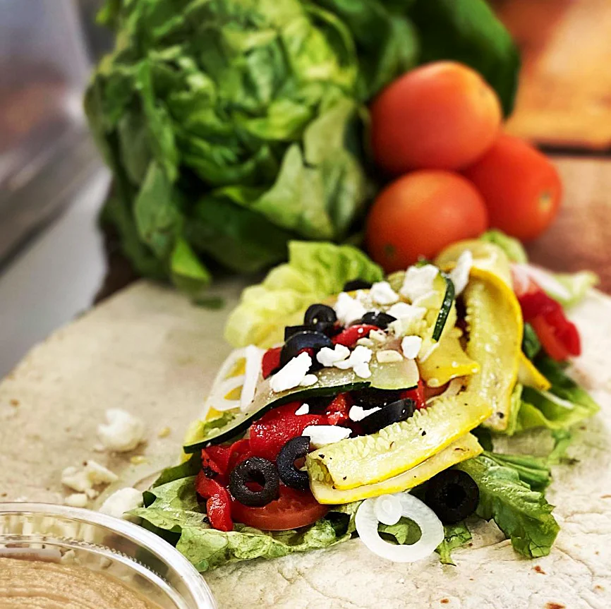 Veggie Wrap Lettuce Tomato
