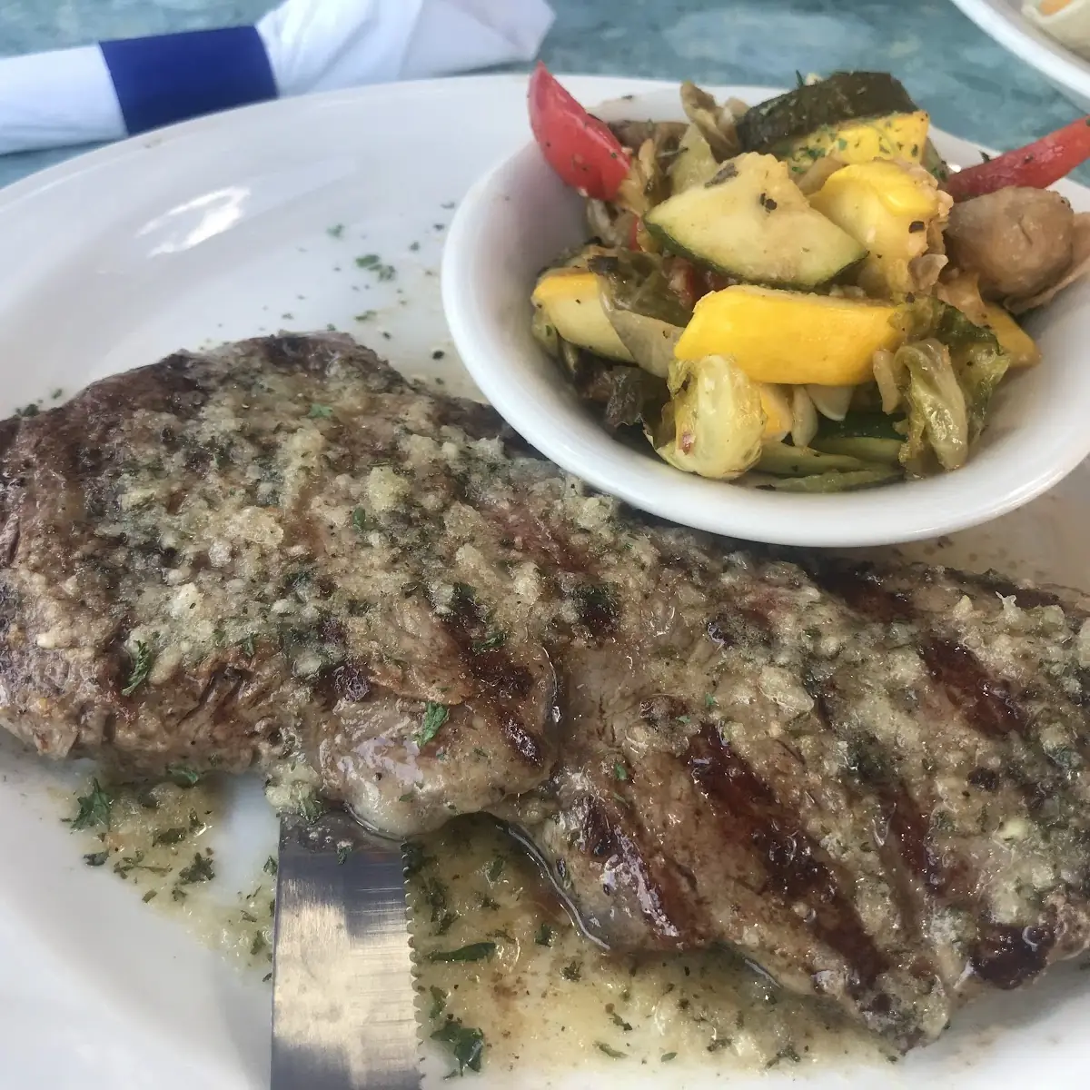 Garlic Butter N Y Strip