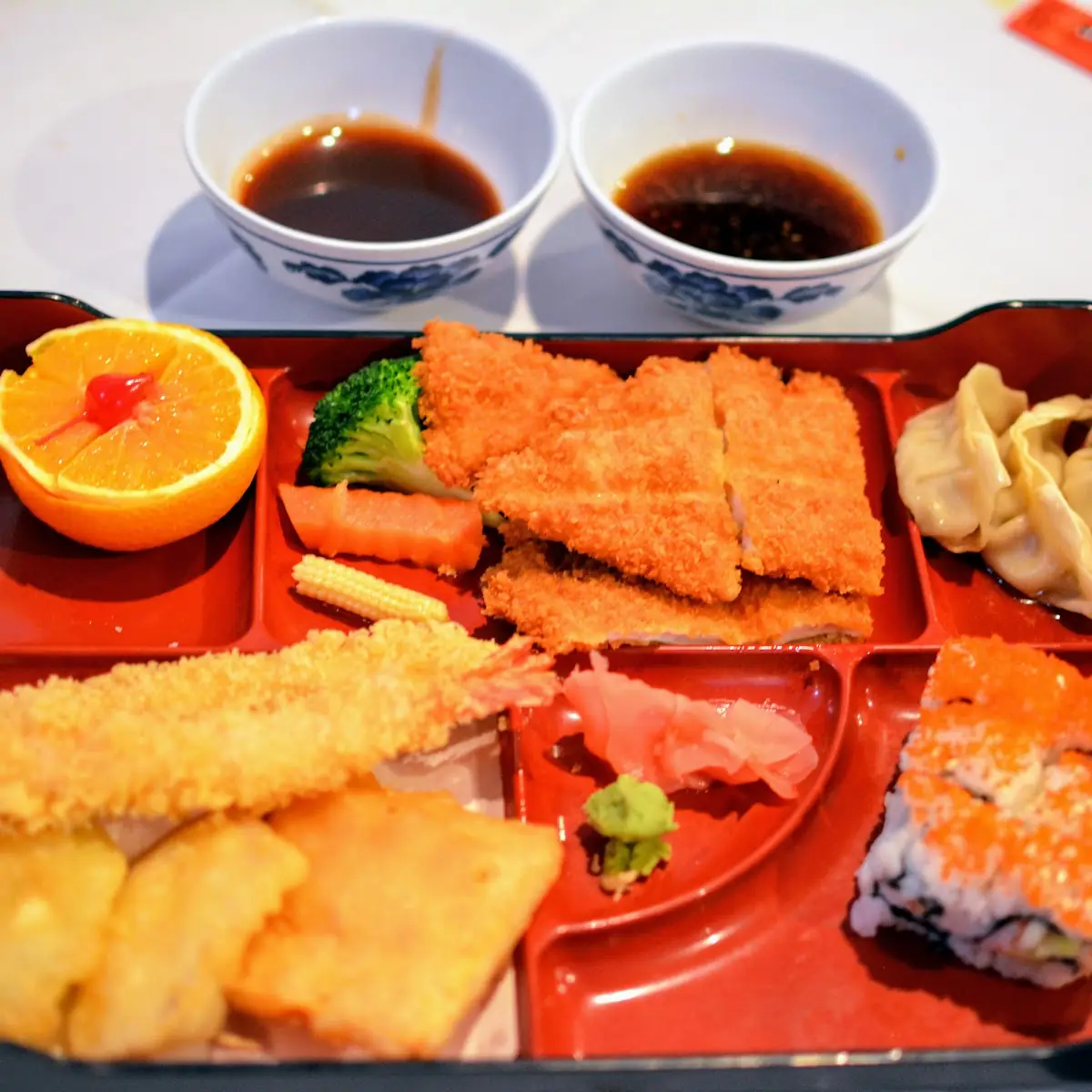 Bento Box with Shrimp