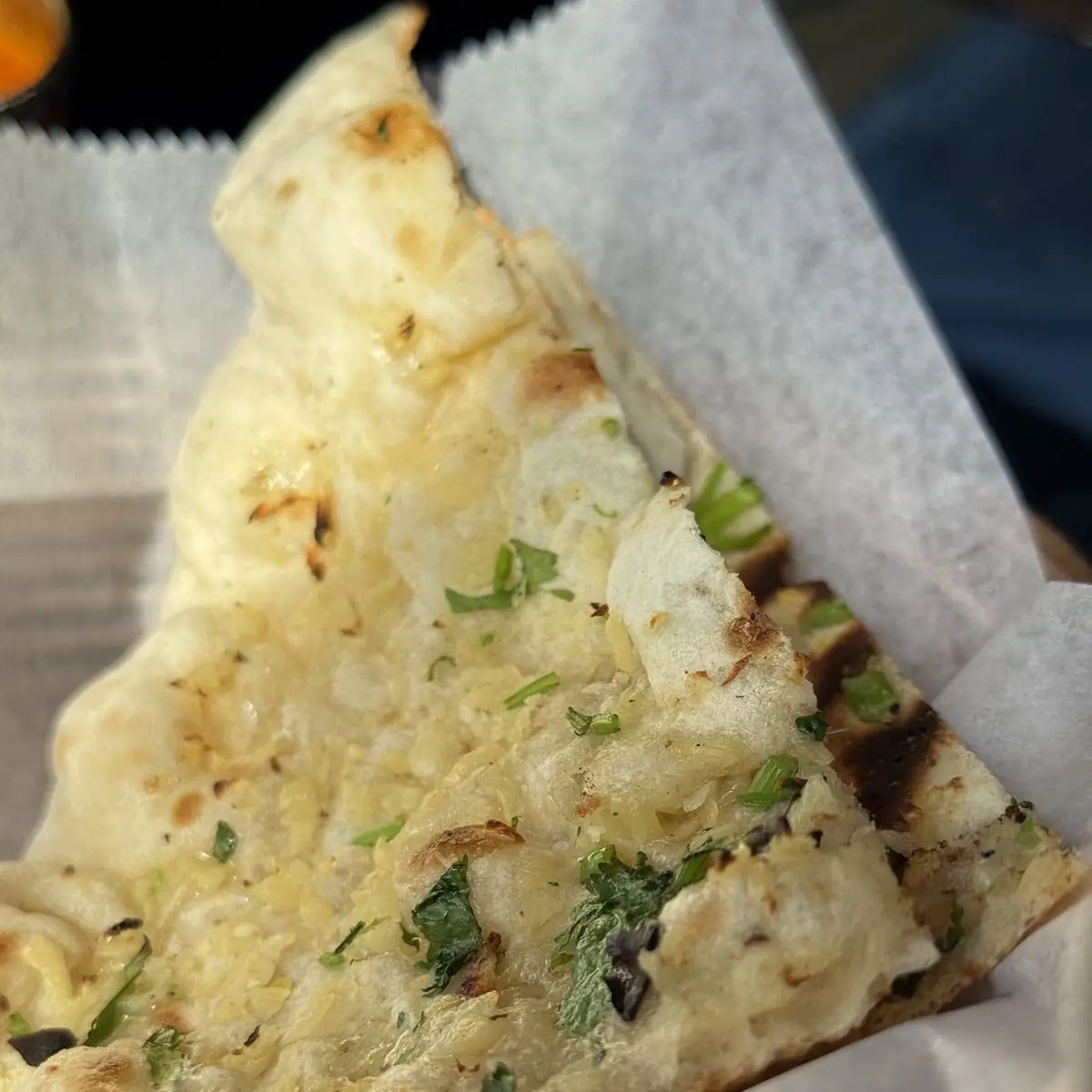 Garlic Naan and Plain Naan