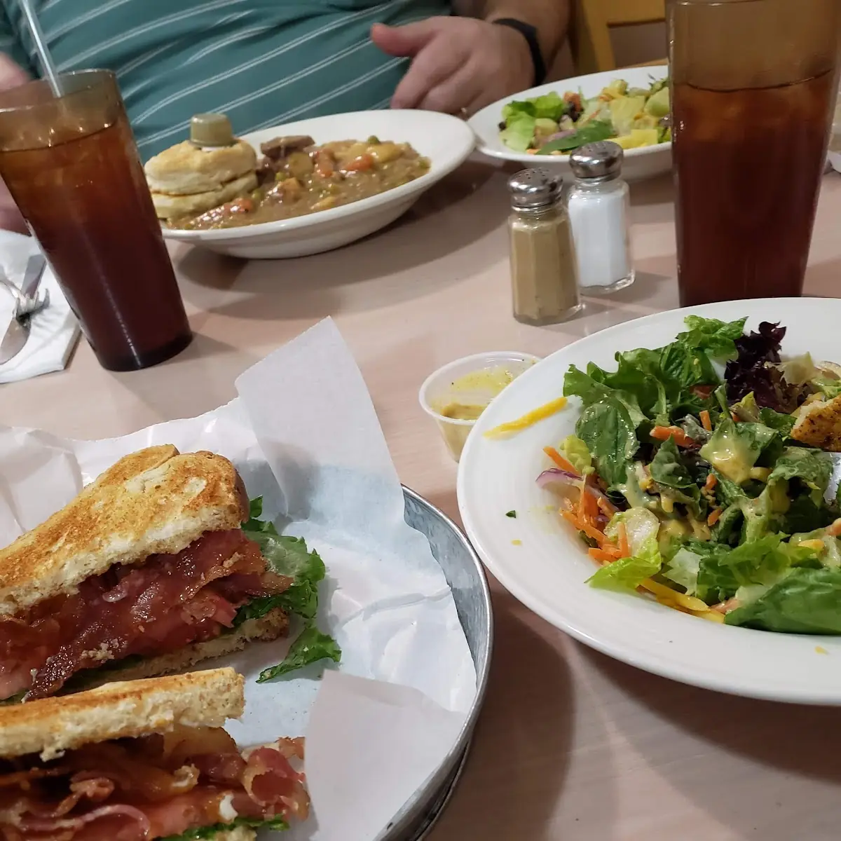 Salad & Beef Stew