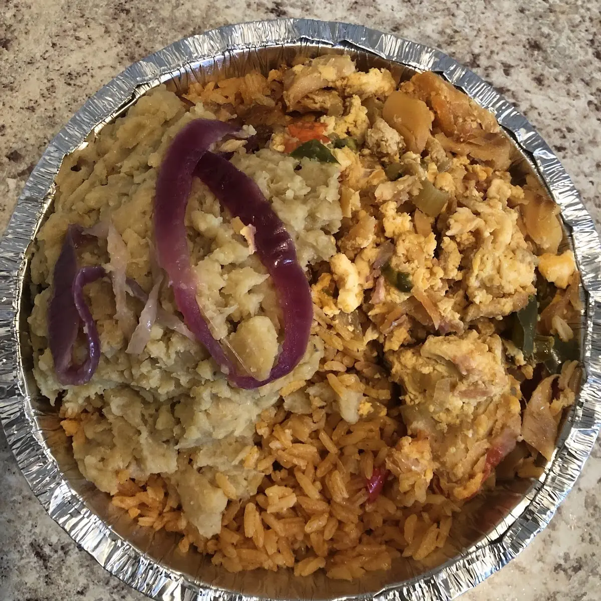 Plantains and Yellow Rice