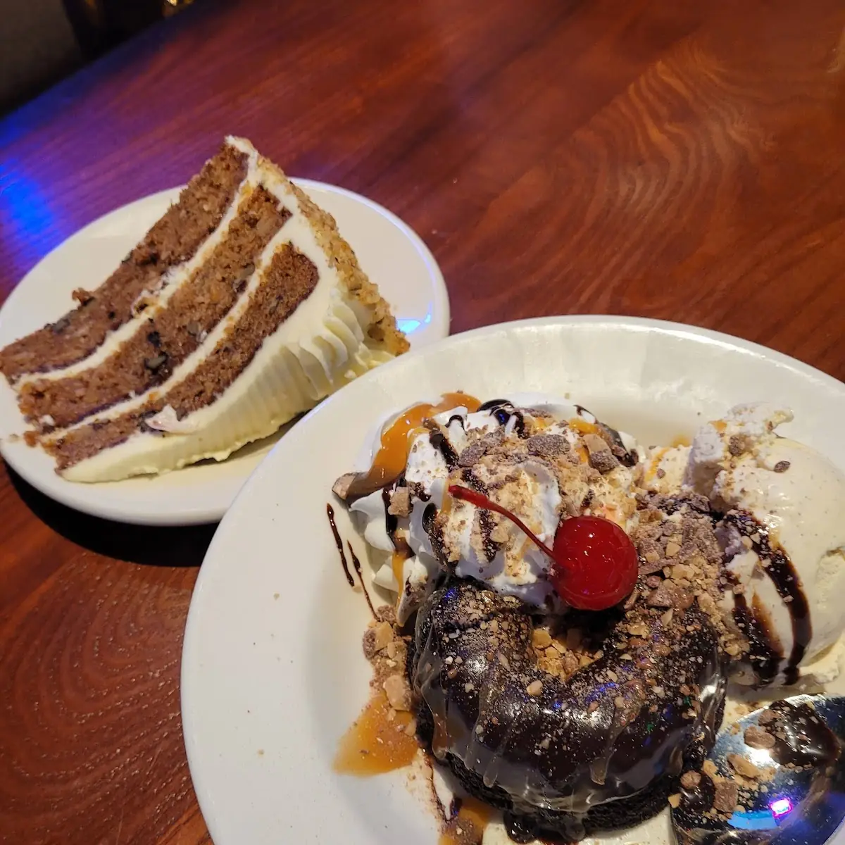 Carrot Cake Hot Fudge Cake