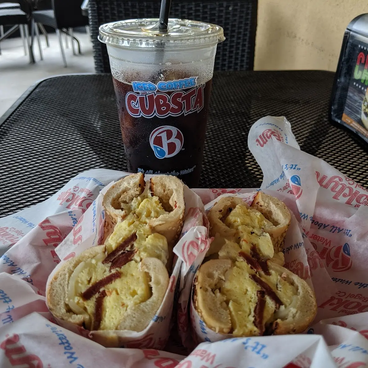 Bacon Egg and Cheese Bagel Sandwich
