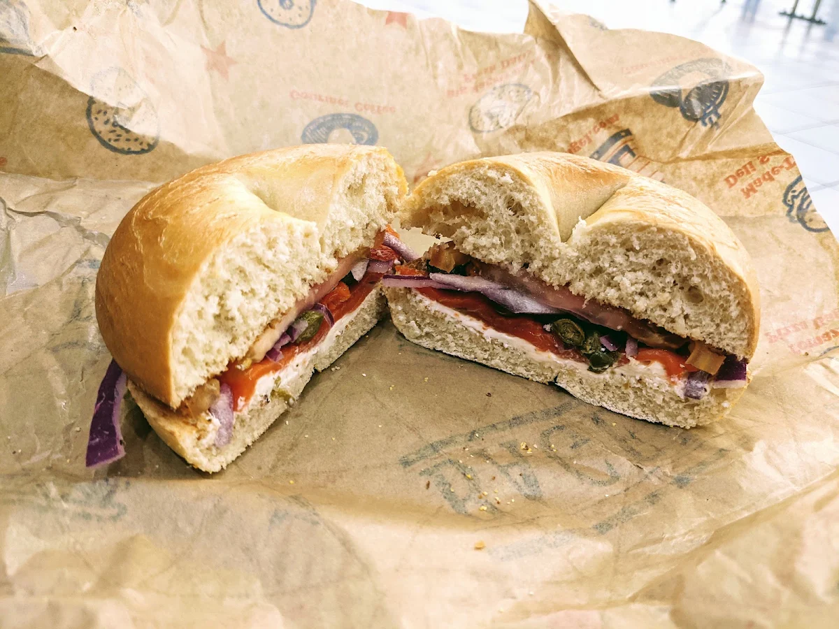 Cheese Bagel with Turkey