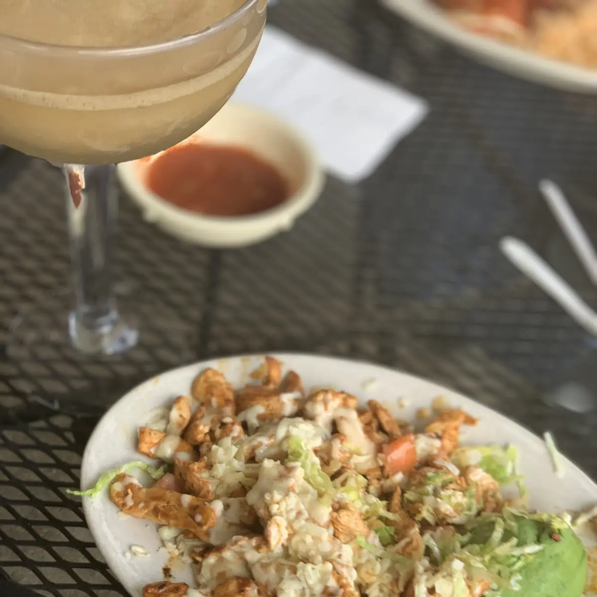 Chicken Taco Salad Without the Taco Bowl