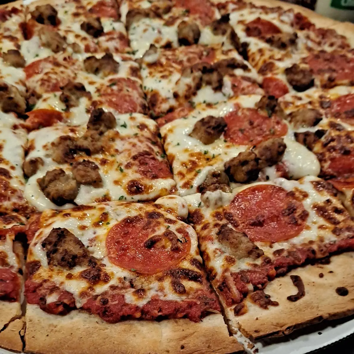 Sausage Pepperoni Pizza