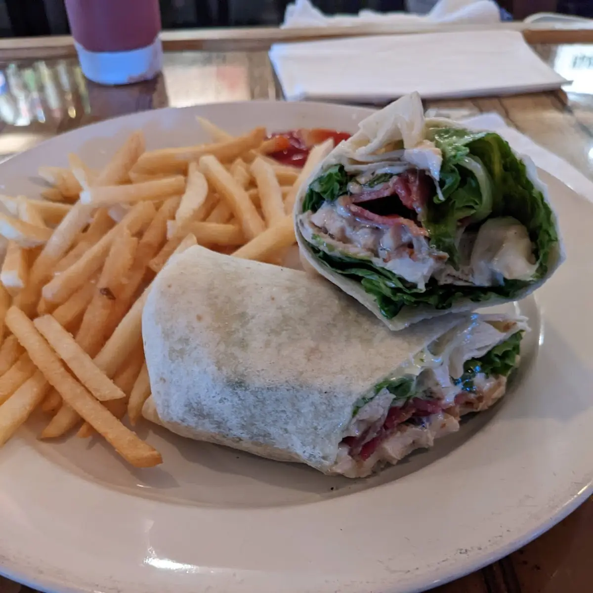 Tuscan Chicken Wrap