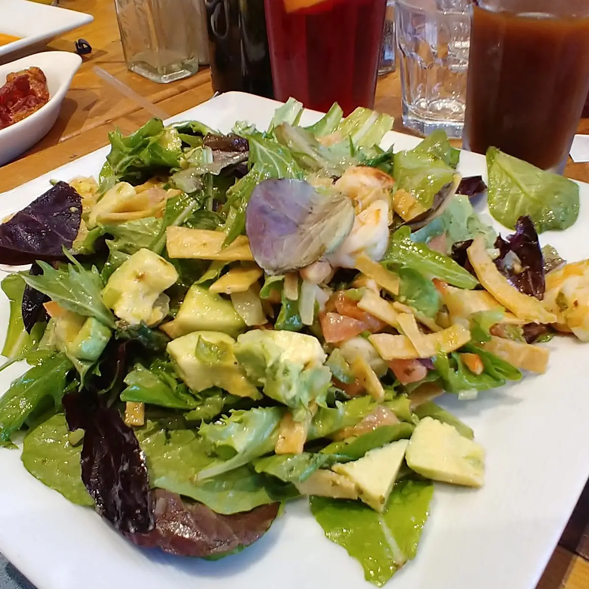 Shrimp Avocado Salad with a Cilantro Lime Dressing
