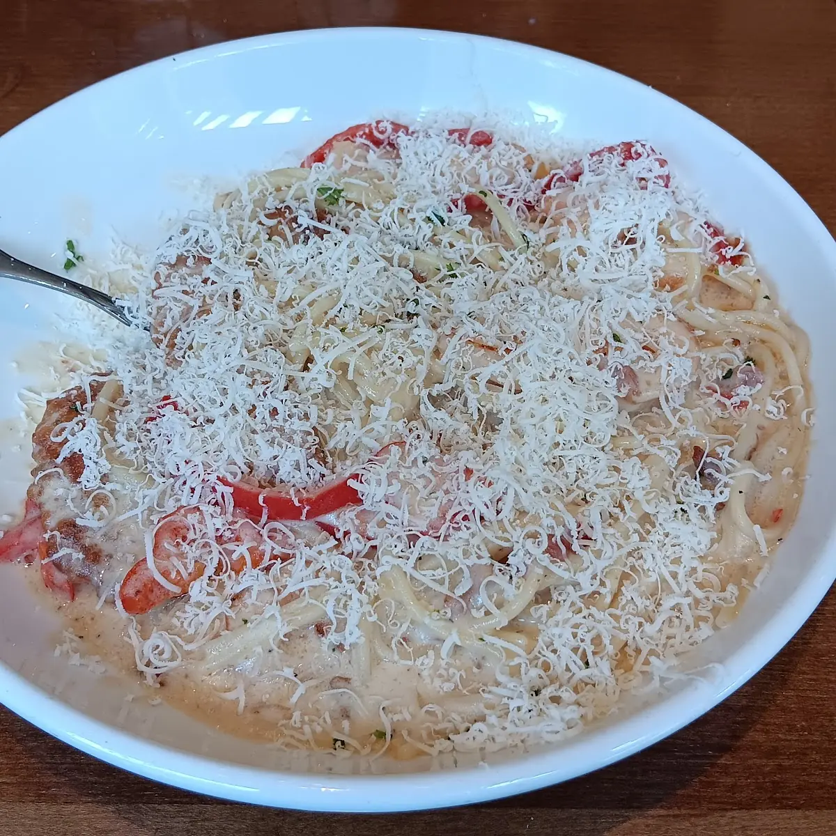 Chicken & Shrimp Carbonara