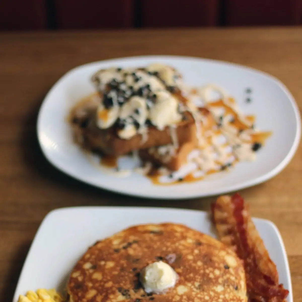 Buttermilk Pancakes Eggs Meat