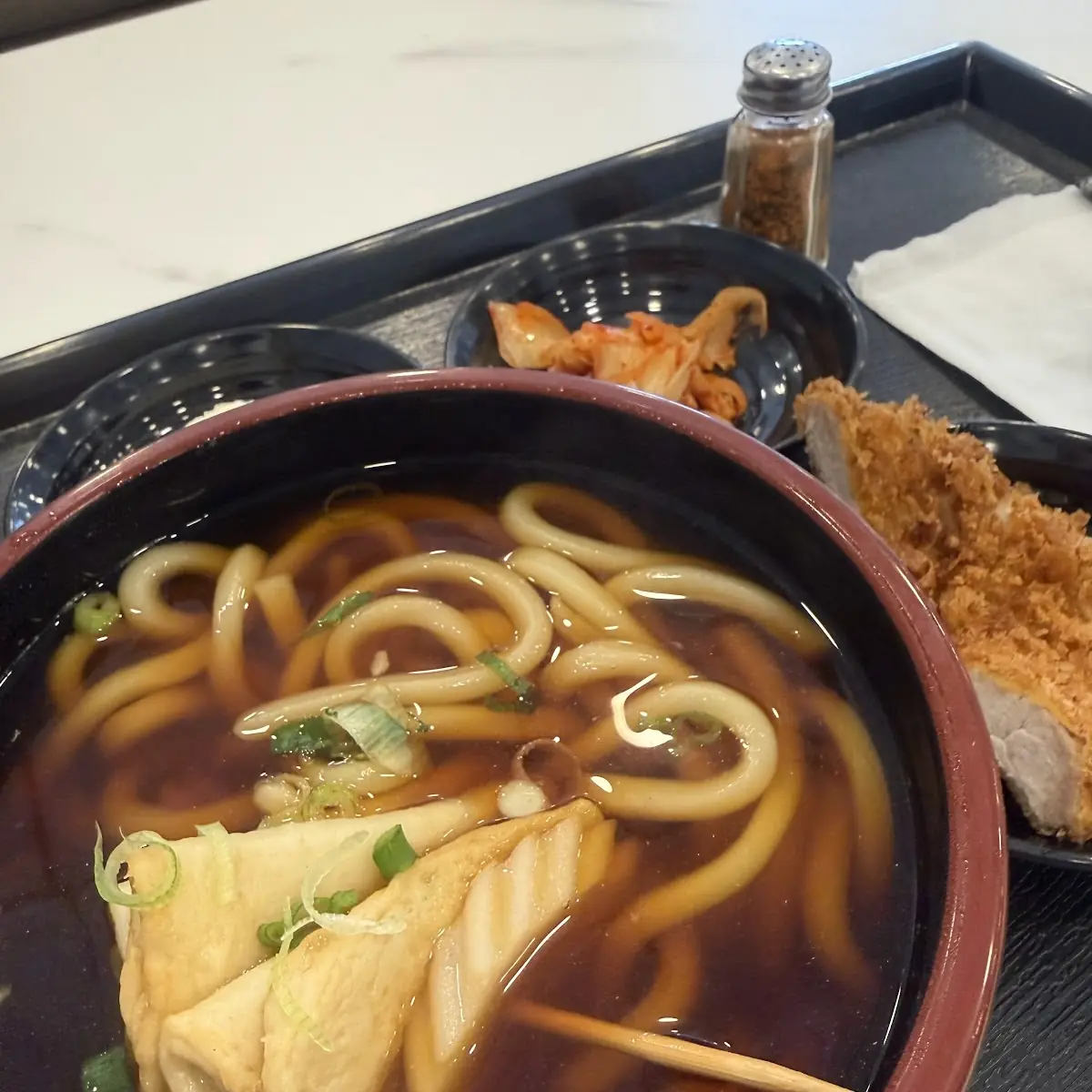 Udon Noodles with Fish Cake