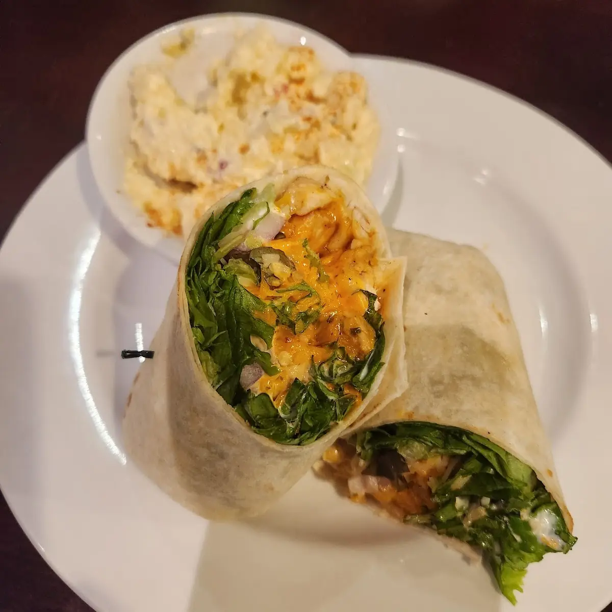 Chipotle Grilled Chicken Wrap with Potato Salad
