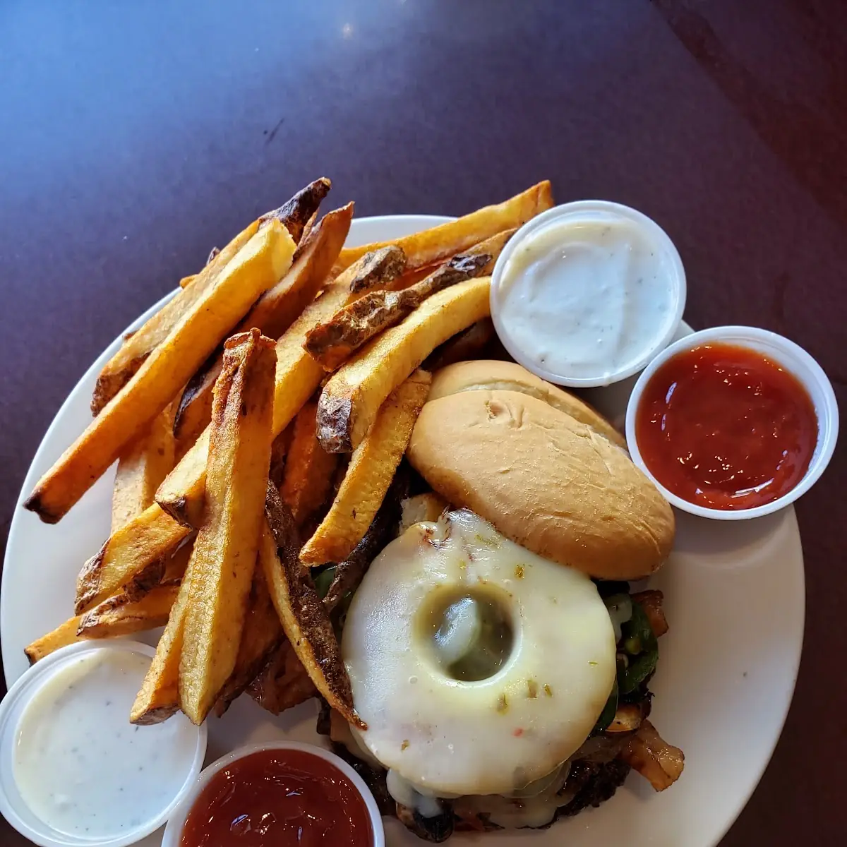 Hawaiian Burger Add Sauteed Onions & Mushrooms