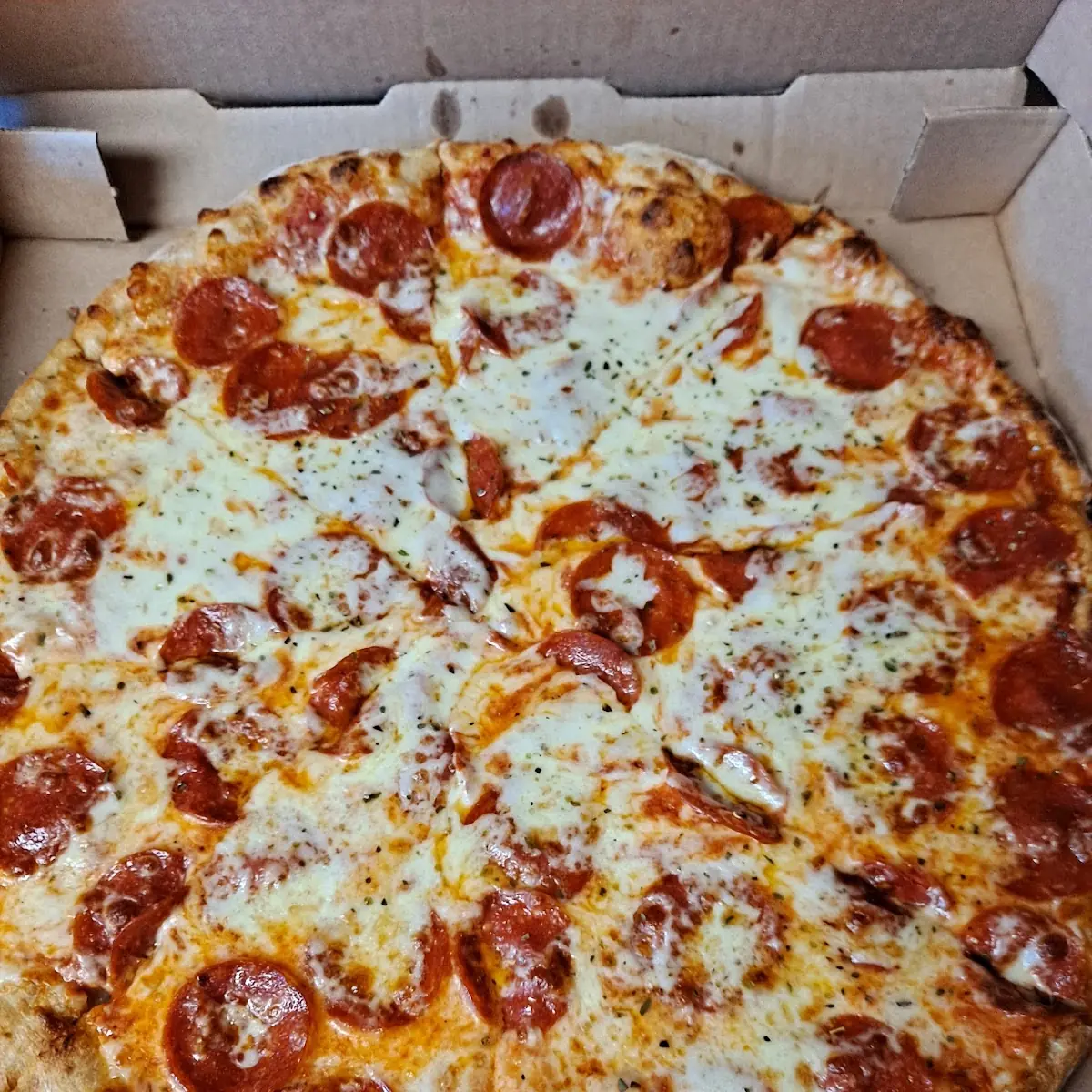 Large Cheese Pizza and Pepperoni