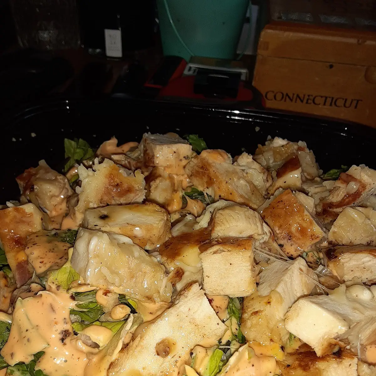Chicken Parmesan Cesar Salad