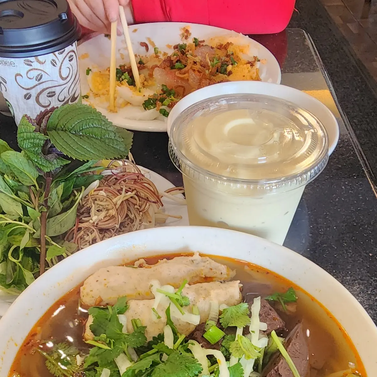 Pho Bo Tai Rice Noodle Soup with Ribeye Beef