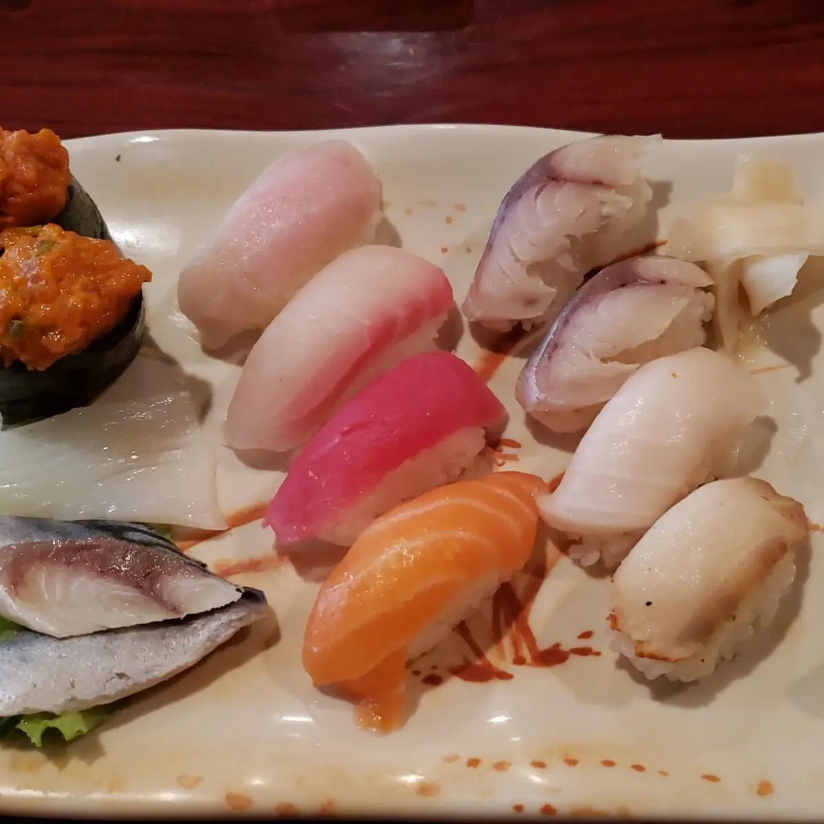 Various Sushi and Sashimi Combo