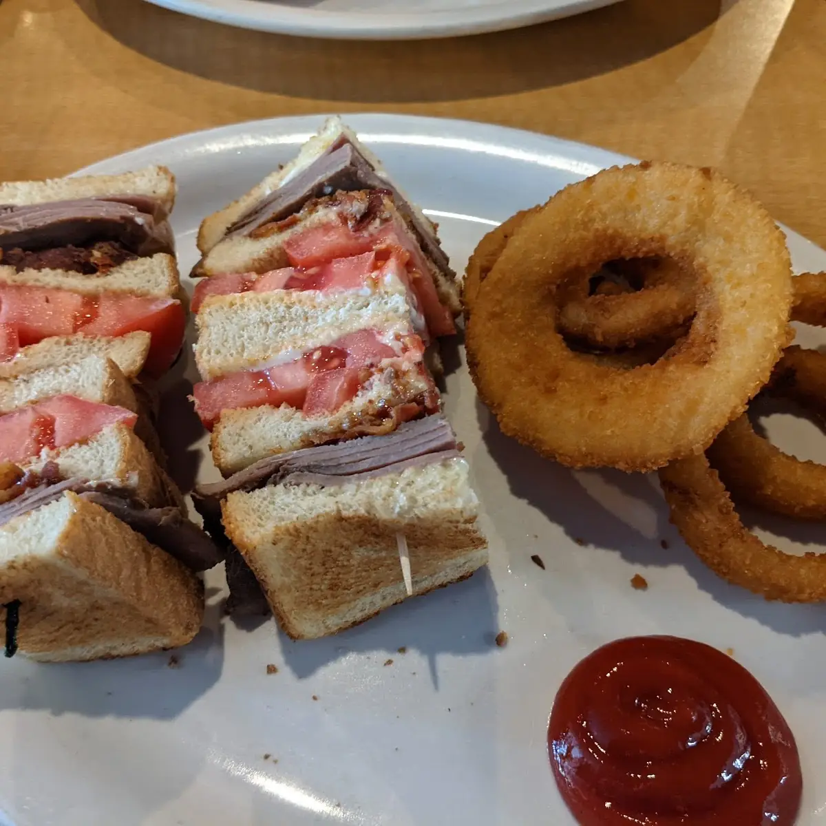 Roast Beef Club Sandwich