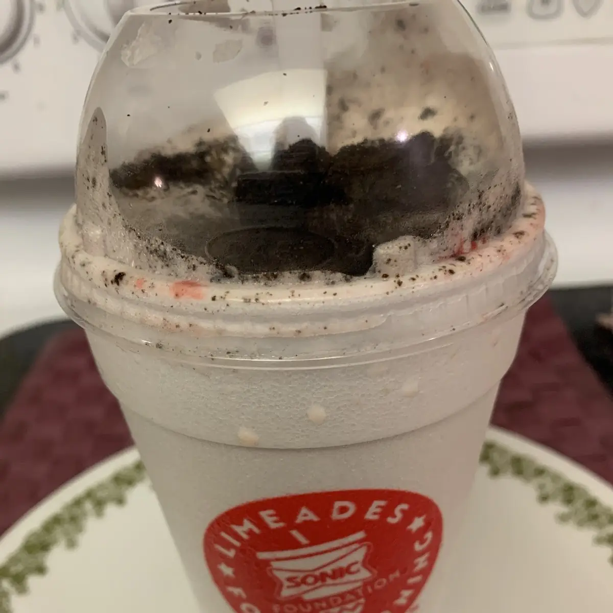 Blast Vanilla Ice Cream with Oreo Cookies