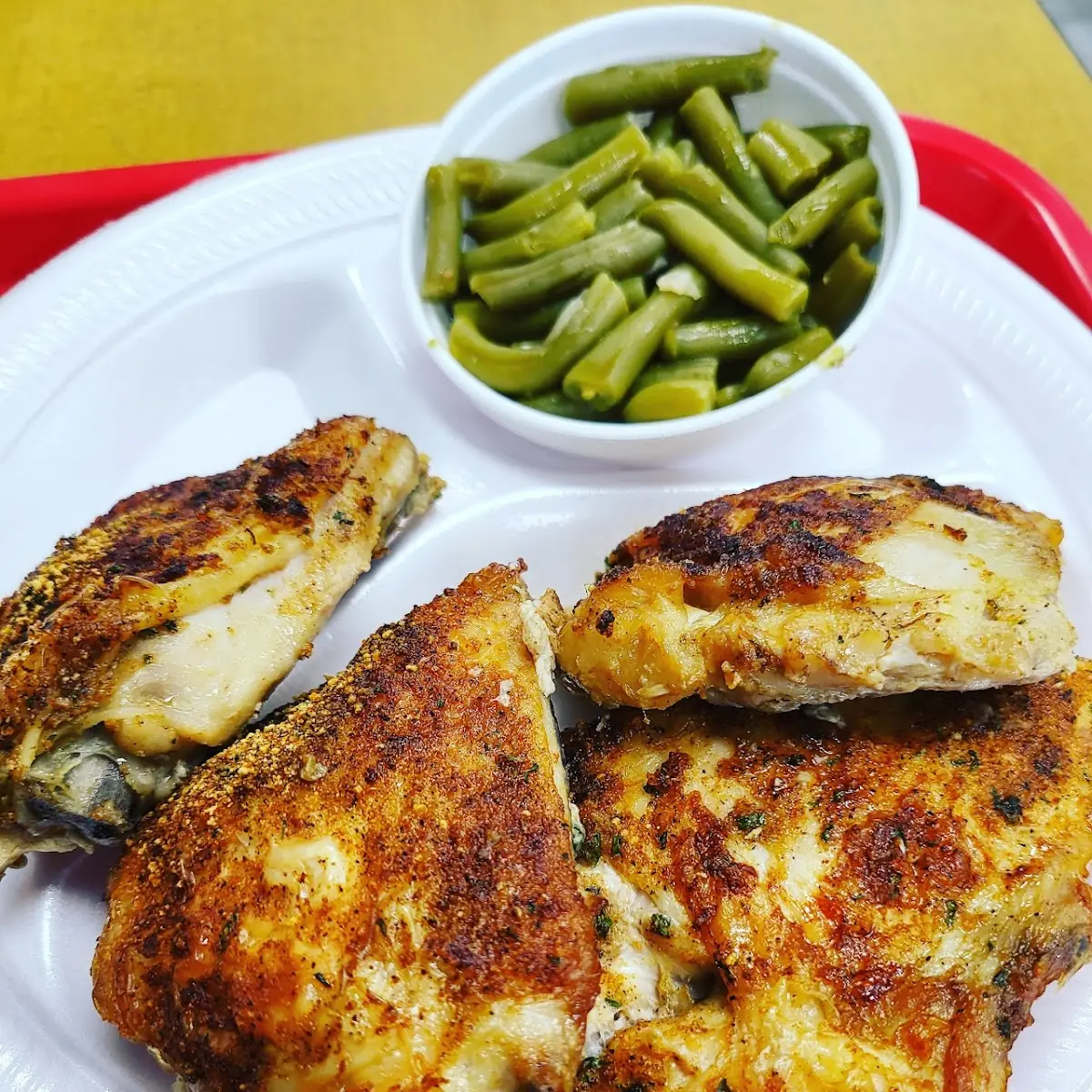 4 Piece Oven Roasted Meal and Green Beans