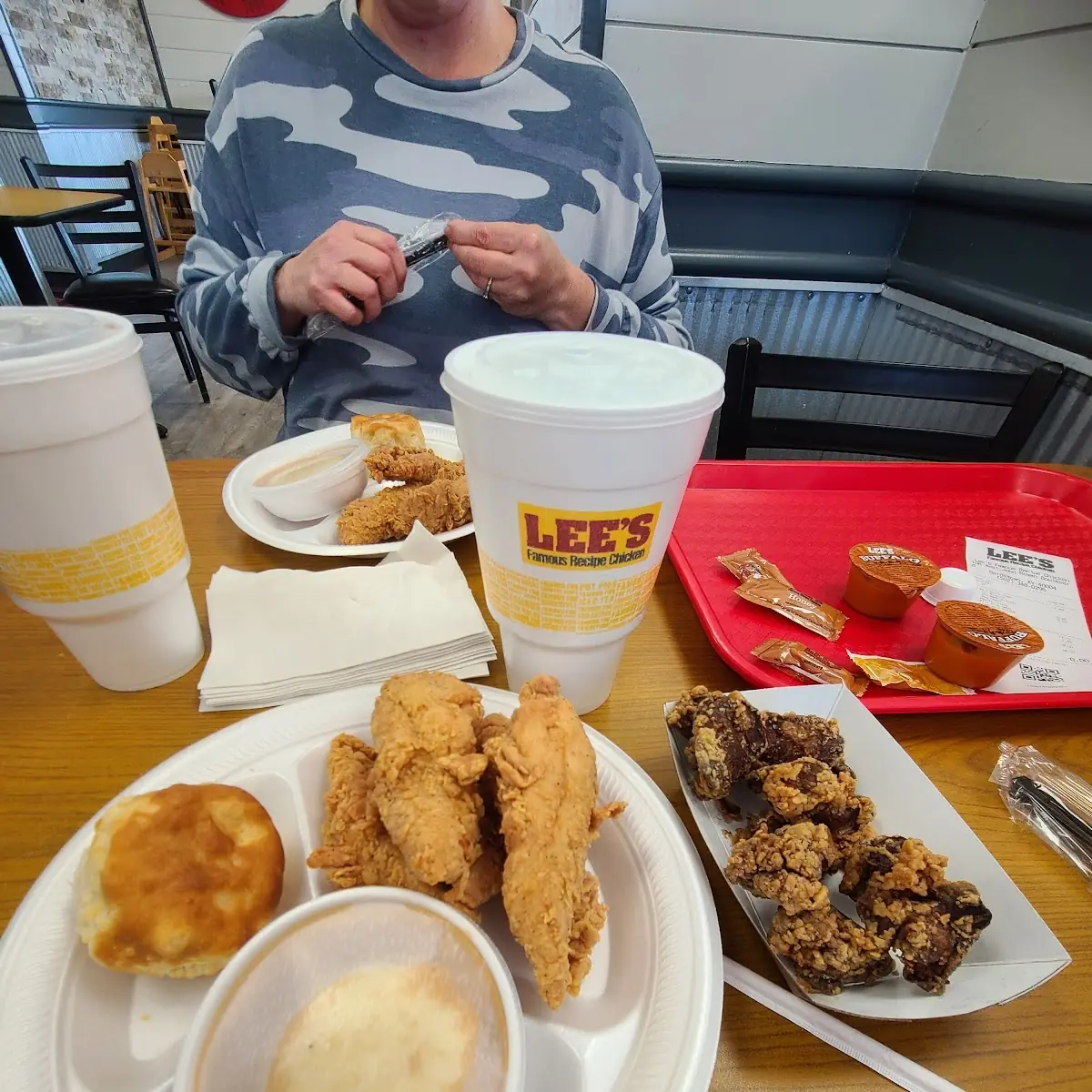 Chicken Strip Plate and Livers
