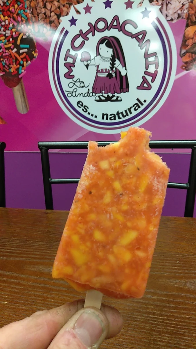 Mango and Red Pepper Pop