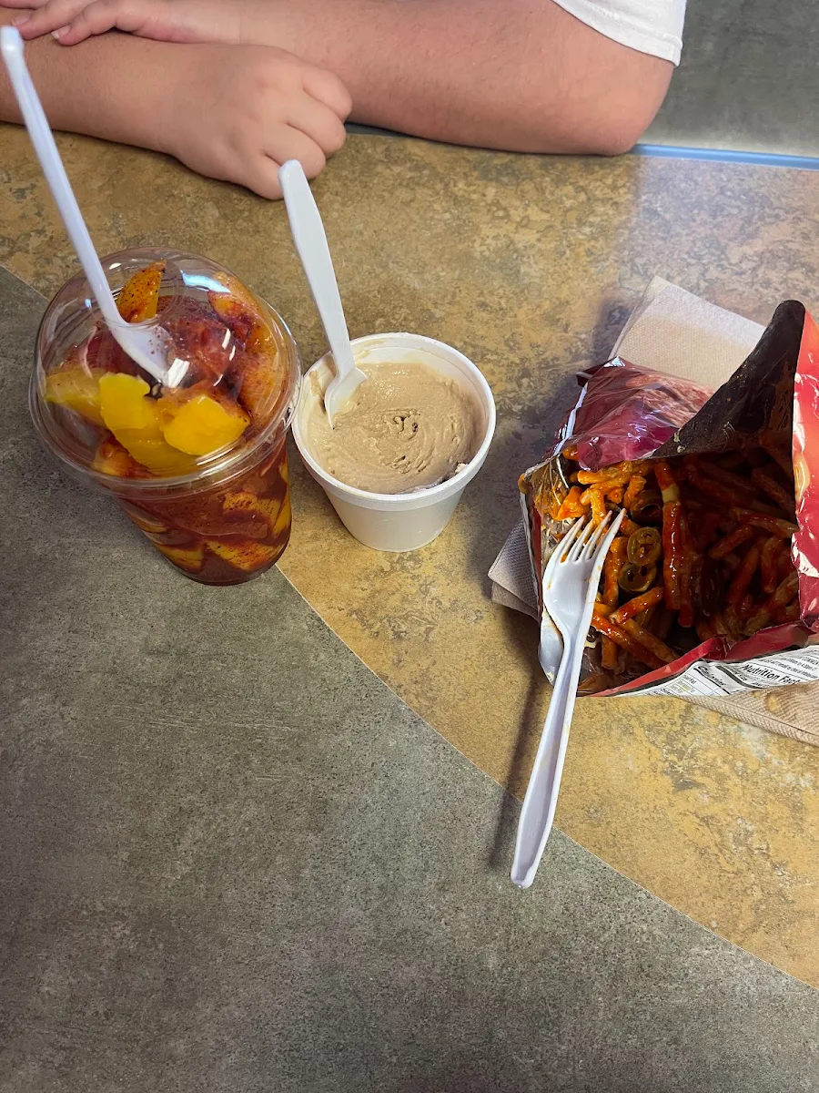 Vaso De Mango Coffee Ice Cream Doritos Locos