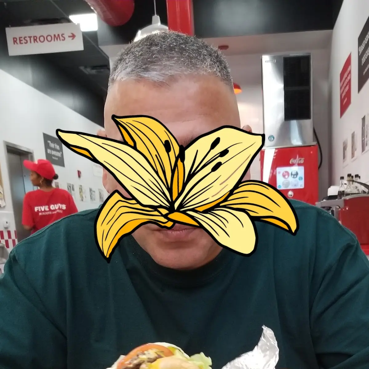 Triple Cheeseburger Burger with the Works