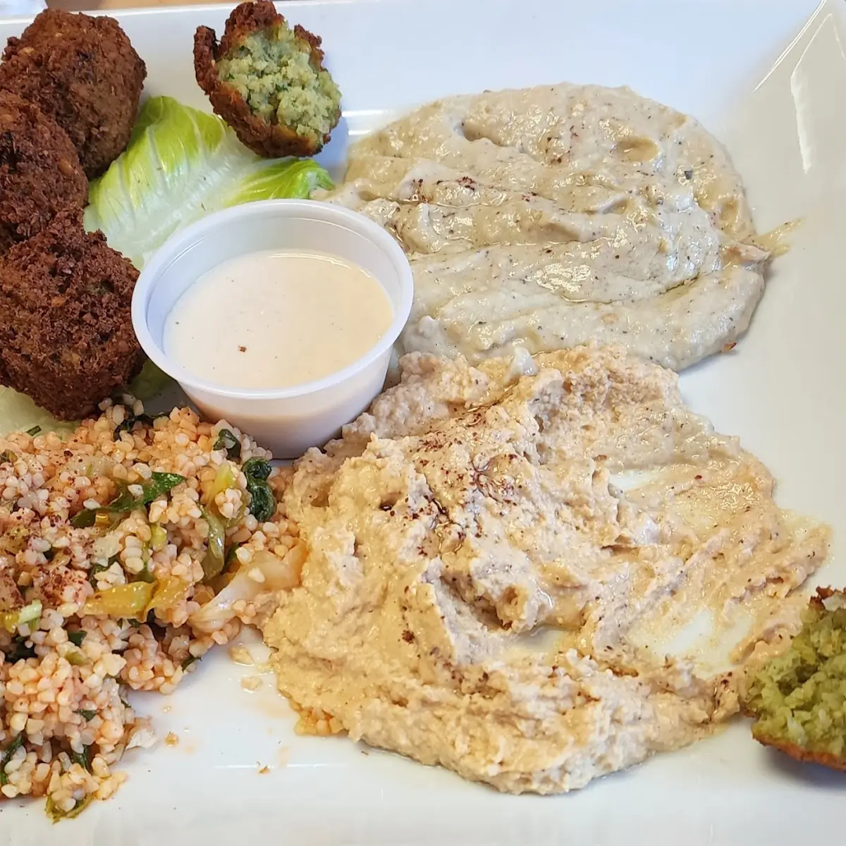 Falafel Vegetarian Combo Plate