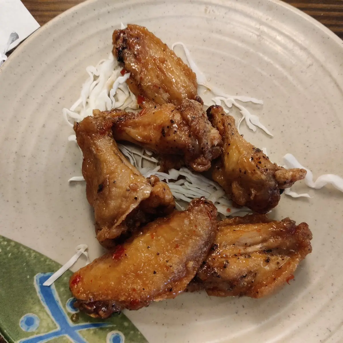 Fried Chicken Wings with sweet chilli sauce (6)