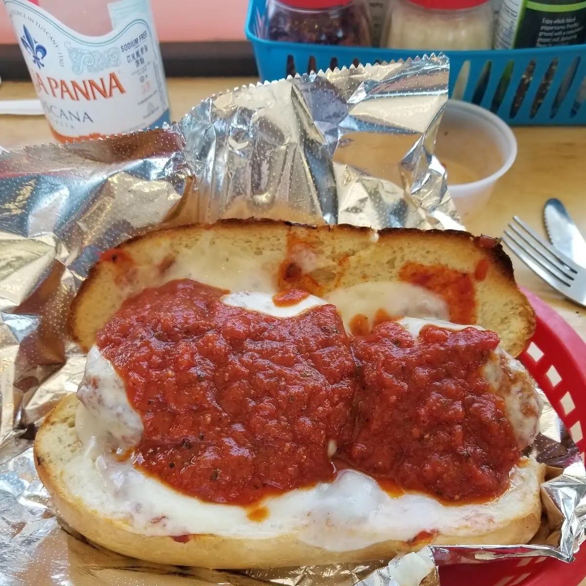 Meatball Parmigiana Sub