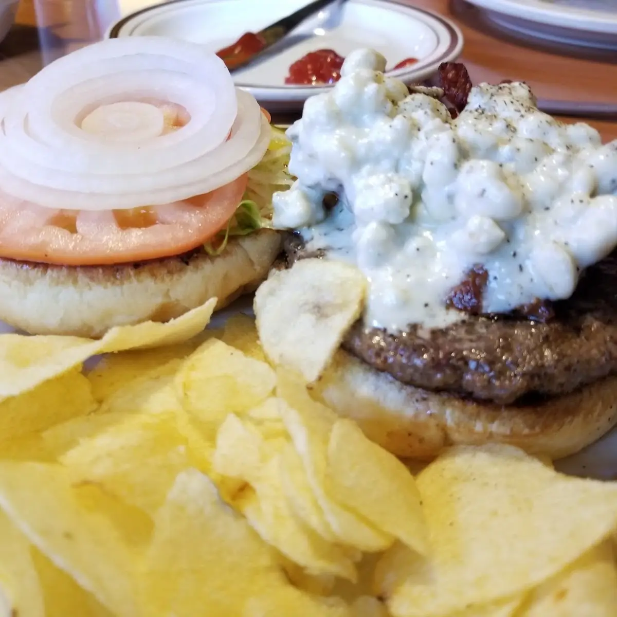 Sour Cream Mushroom Burger