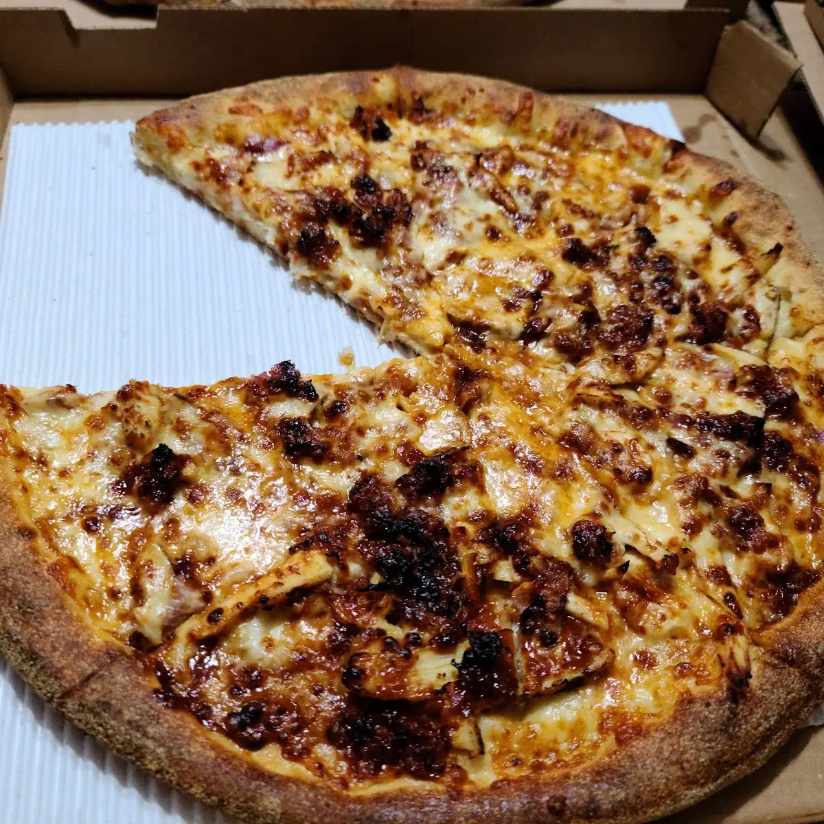 Caroline's Sweet BBQ Chicken Pizza