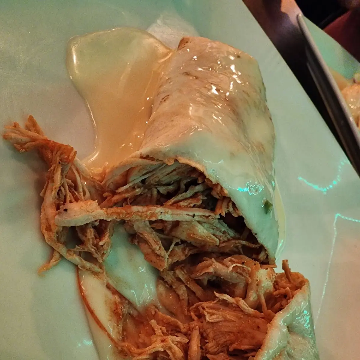 Shredded Chicken Burrito