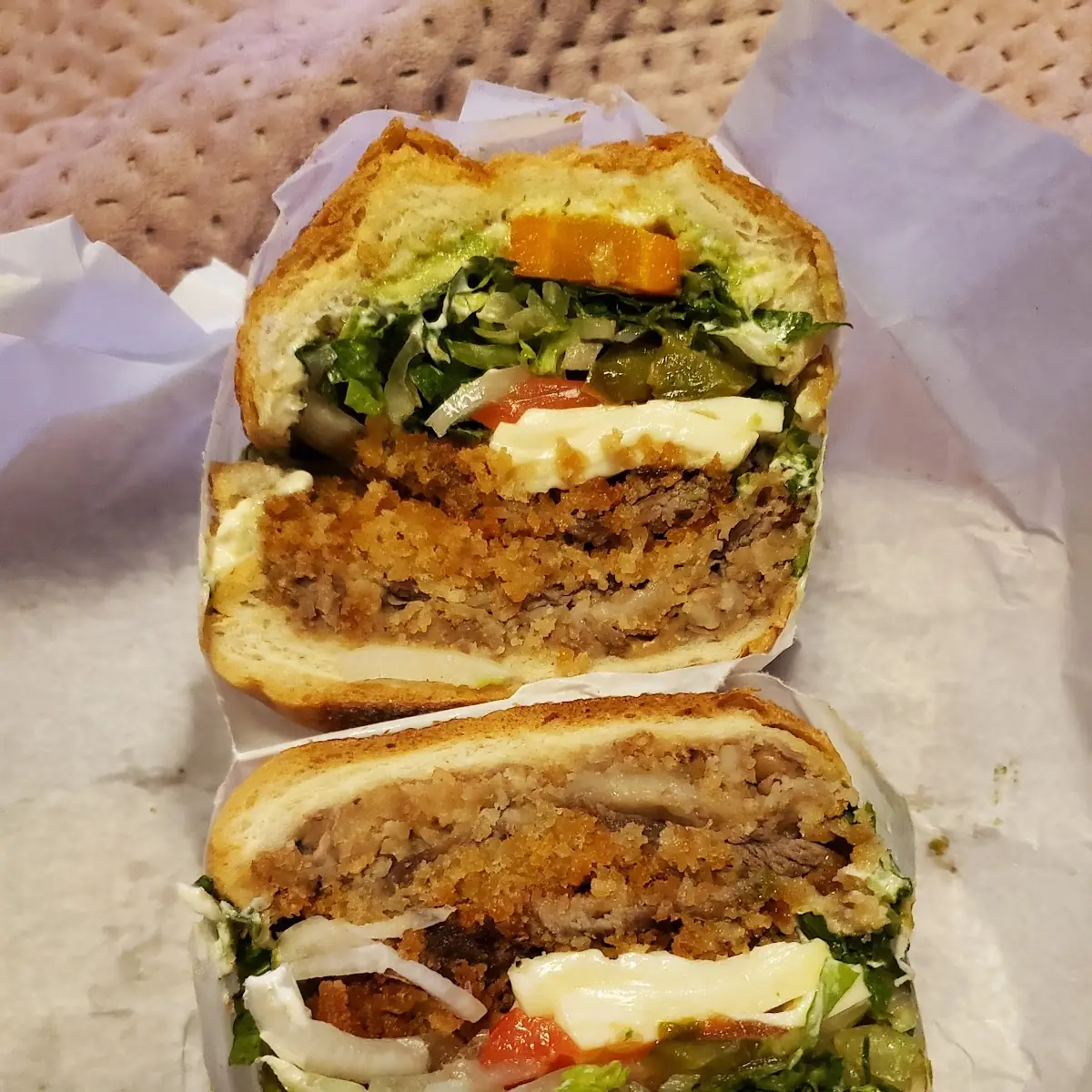Torta Milanesa De Res Breadcrumbed Fried Steak