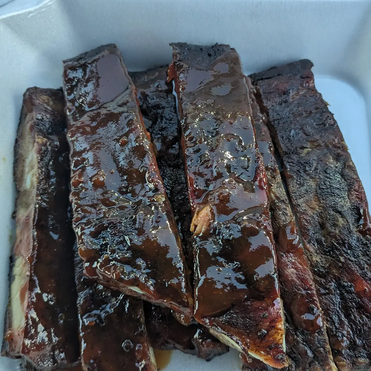 Dollar Ribs Side Green Salad and Side Green Beans