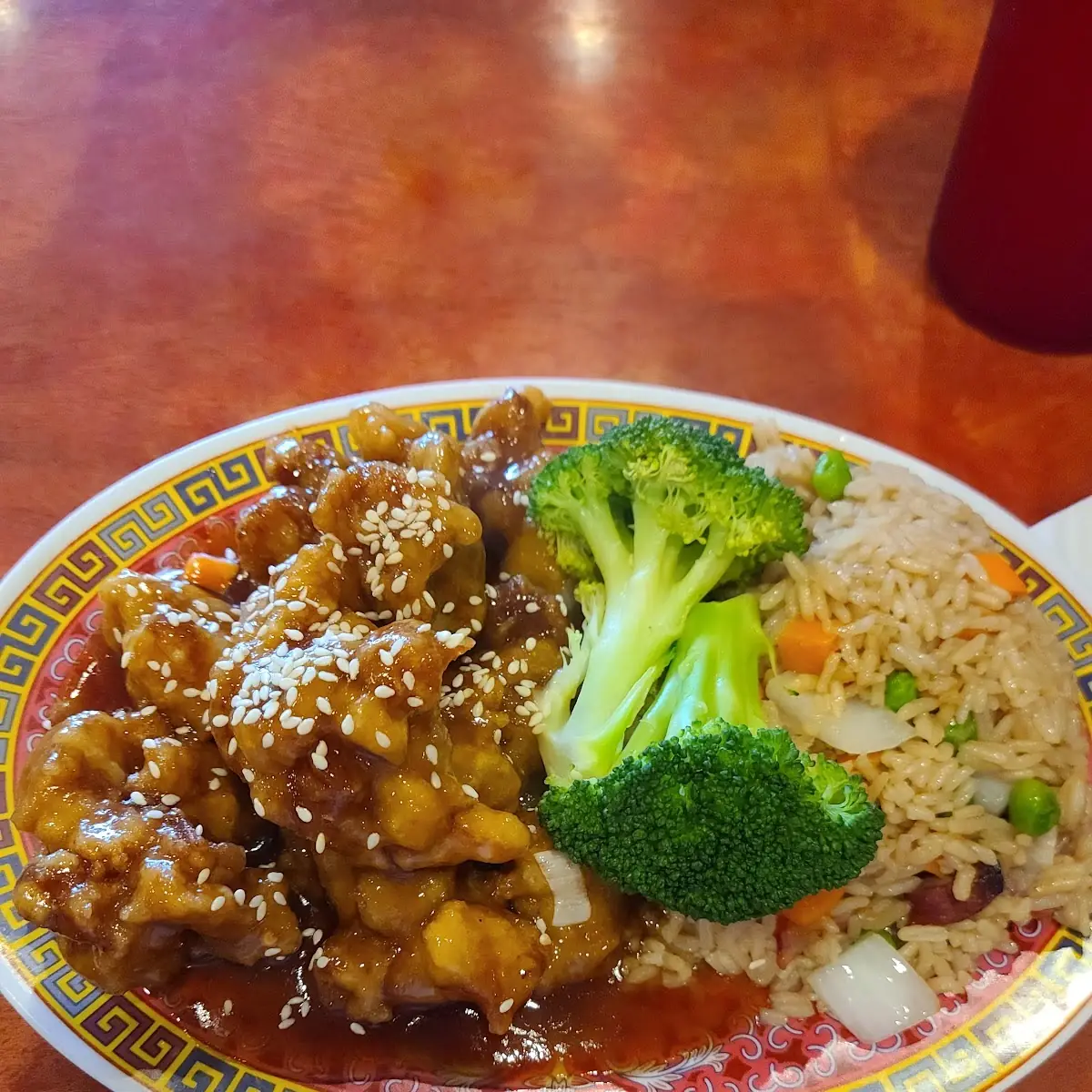 Sesame Chicken with Mixed Vegetables